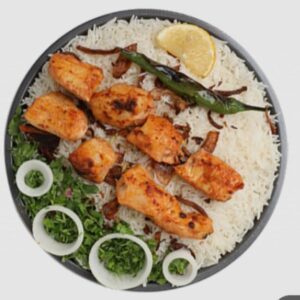 Chicken Tikka with Rice دجاج تيكا مع الرز