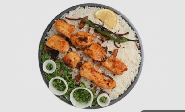 Chicken Tikka with Rice دجاج تيكا مع الرز